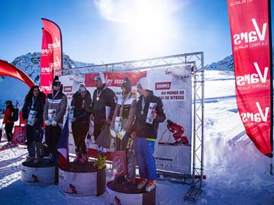 Podium ski de vitesse Vars 2023 Podium ski de vitesse Vars 2023