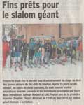 Fin prêts pour le slalom géant